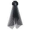 Simulation Rose Skull Mesh Veil Hairband Gothic Halloween Rose Headband  Women Accessories