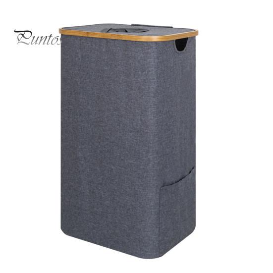 Корзина для хранения со съемным сетчатым мешком большая вместимость 100 л корзина для белья корзина для хранения с пылезащитной крышкой серый 3193₽