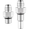 EVIL ENERGY 6AN Male Flare To 1/4" NPSM Fitting, 4L80E Transmission Cooler Line AN Fittings, Aluminum, Fits 4L80E LS1 LM7 LR4 LQ4 LS6 L59 LQ9 LM4 L33