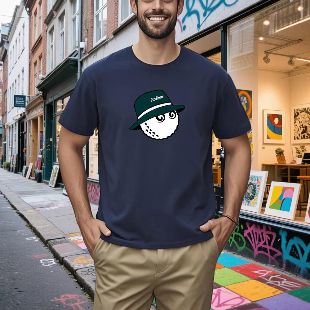 White Golf Fashion Casual Trendy Brand Tshirt Cotton Graphic Tee Unisex Unisex Summer Streetwear