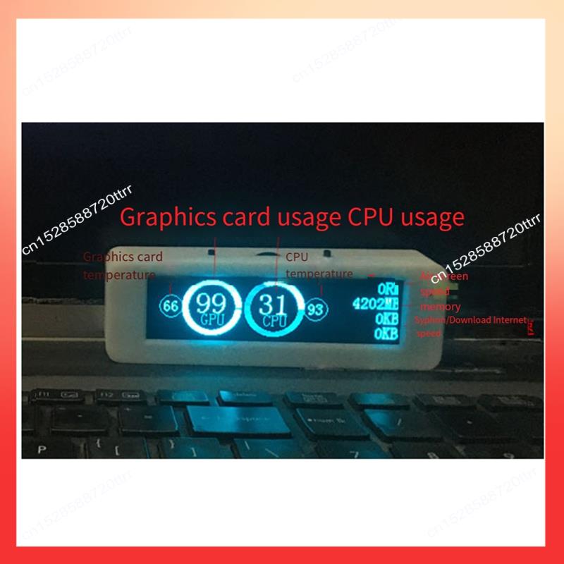 

ABNR Music Spectrum Display Voice-Controlled Vehicle Professional Hifi OLED Music Spectrum Display Module Green зелений