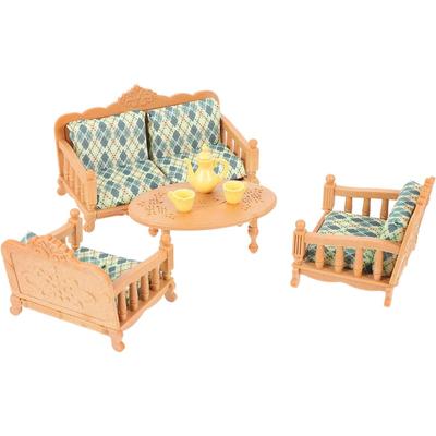 3 Pieces Sofa Model Adornos Para Children's Bedside Table Miniature Toy Imitation Bedside Table Mini Furniture Model Miniature