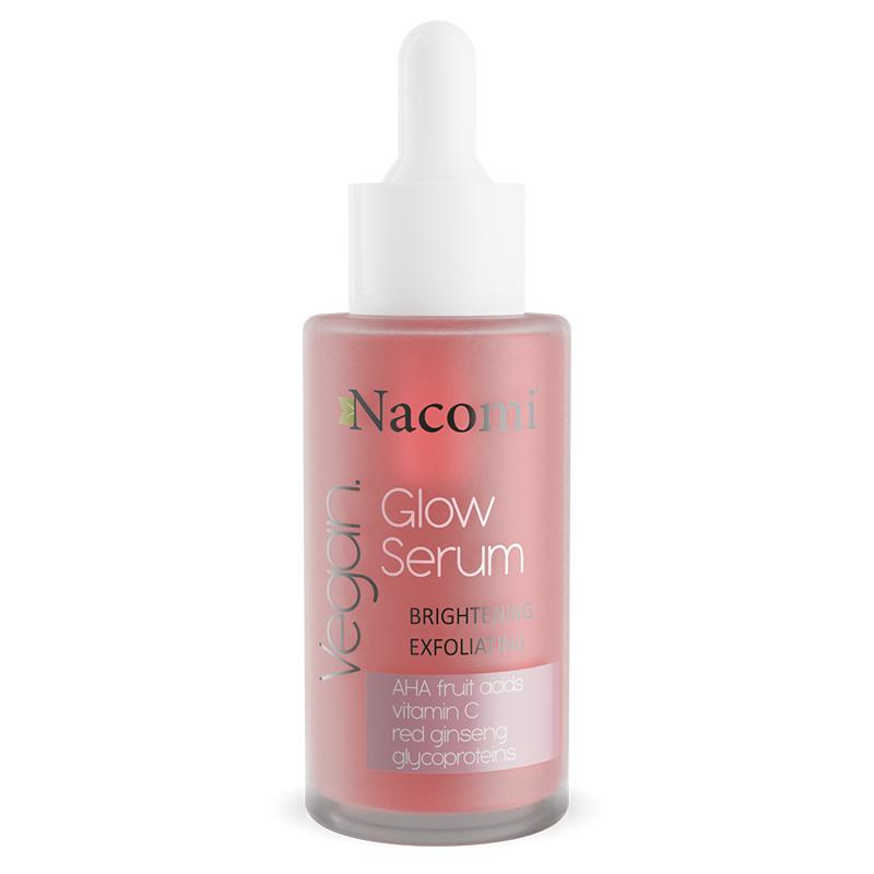 Nacomi Glow Sérum éclaircissant et exfoliant pour le visage, 40 ml