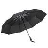 Osdona Ultra-Light Carbon Fiber Handle Automatic Sun Umbrella Aluminum Alloy Reinforced Windproof Business Umbrella Ten Bones Gift Umbrella