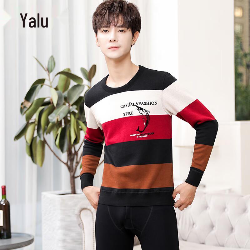 

Yalu Men s Thick Fleece-Lined Thermal Underwear Set XL (120-135 lbs)