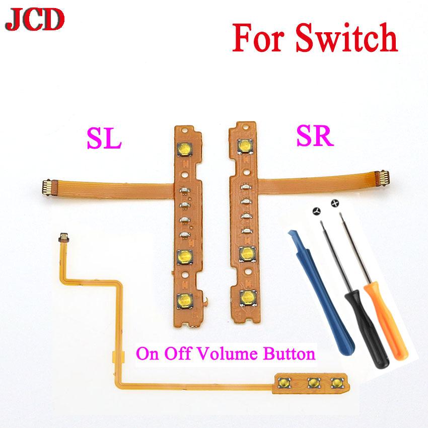JCD 1set L/R SL SR Button Key Flex Cable Replacement Parts For Switch JoyCon NS L/R Game Controller With Screwdriver Tool
