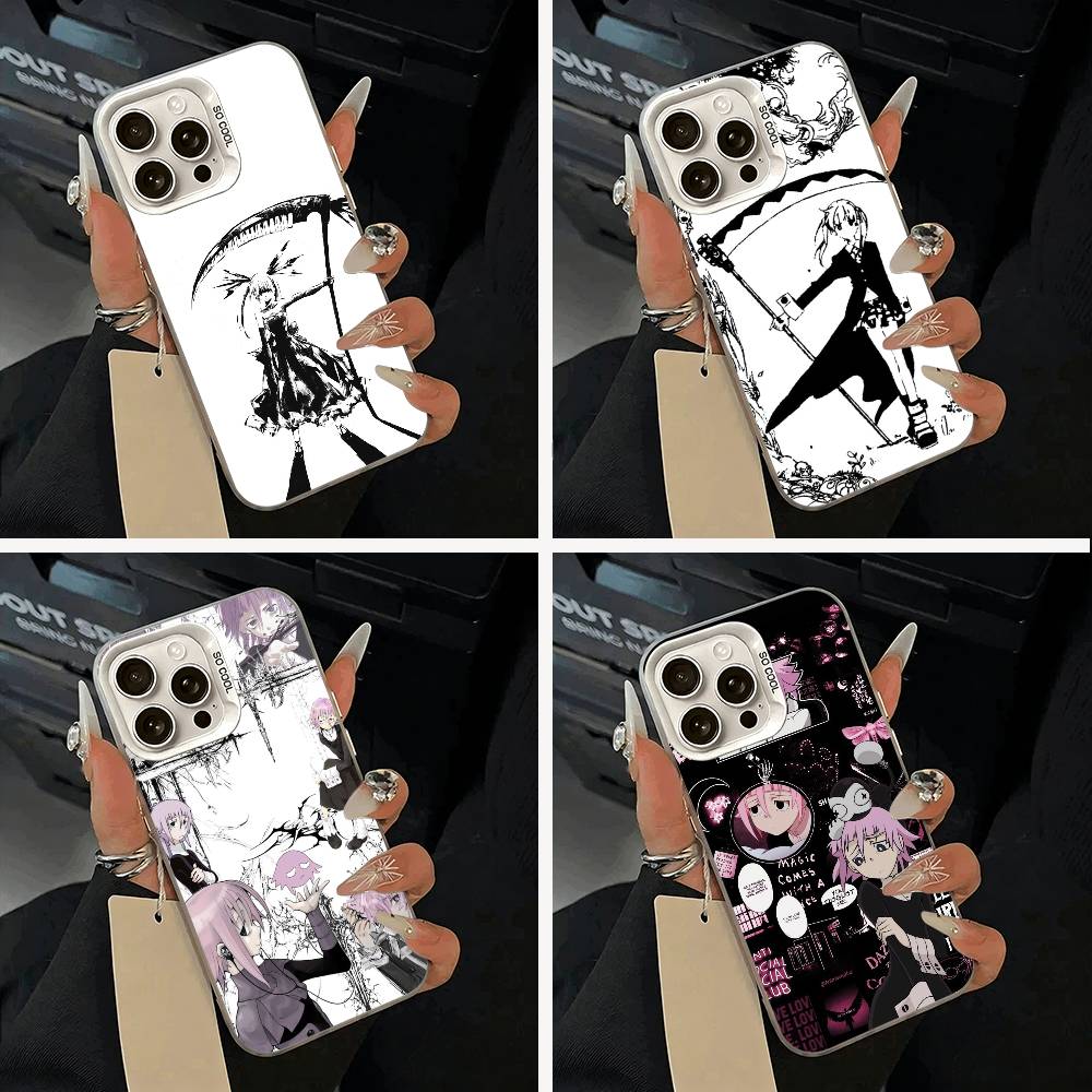 Anime-S-Soul -E-Eater Phone Case For IPhone 17 Air 16 15 14 13 12 11 Pro Max White Sliver Hard Cover
