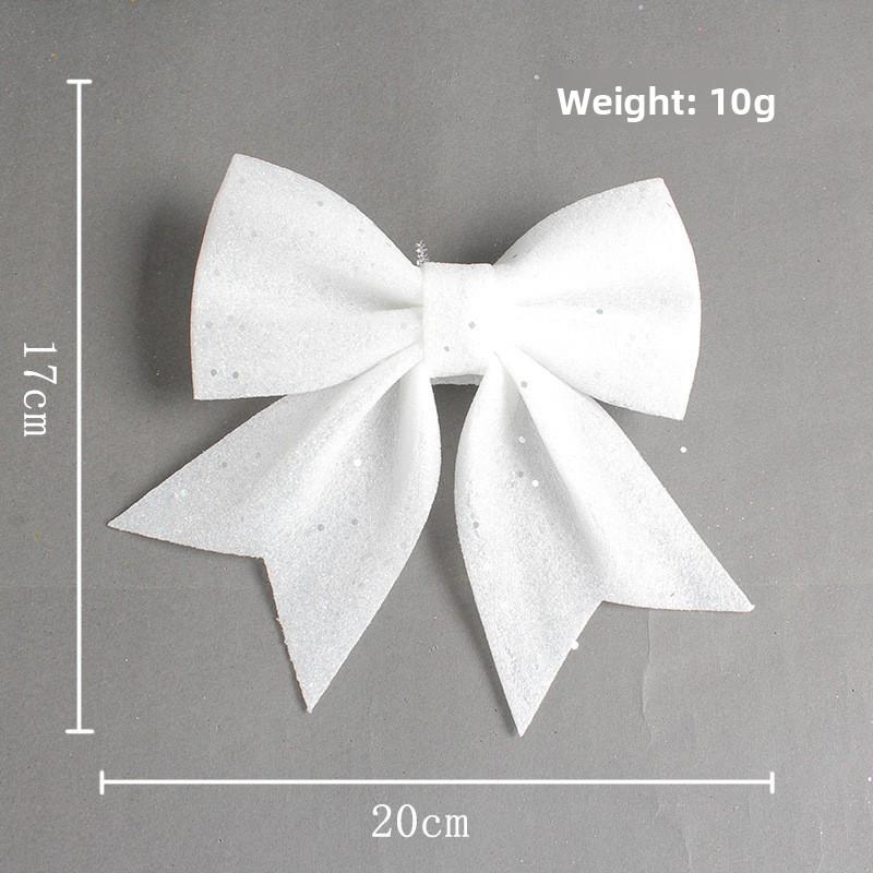 Christmas Gold Powder Bow-shaped Christmas Tree Decoration Pendant Gift Box Accessory
