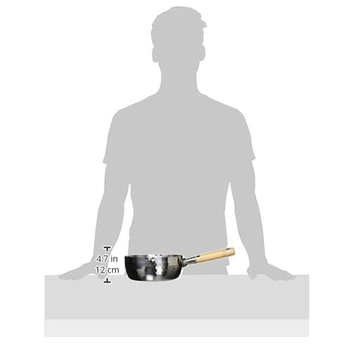 Yoshikawa Yukihira Saucepan, 20cm, 2.3L, Made In Japan, Stainless Steel, Dual-Sided Spout, Induction and Gas Compatible, YH6753, Tsubame-Sanjo