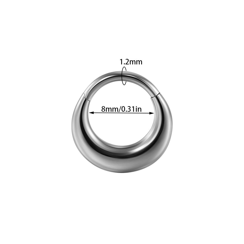 1/3PCS Sets Moon Waterdrop Snake Septum Piercing Clicker Flower Nose Rings 16G Segment Cartilage Daith Hoop Earring Jewelry Gift