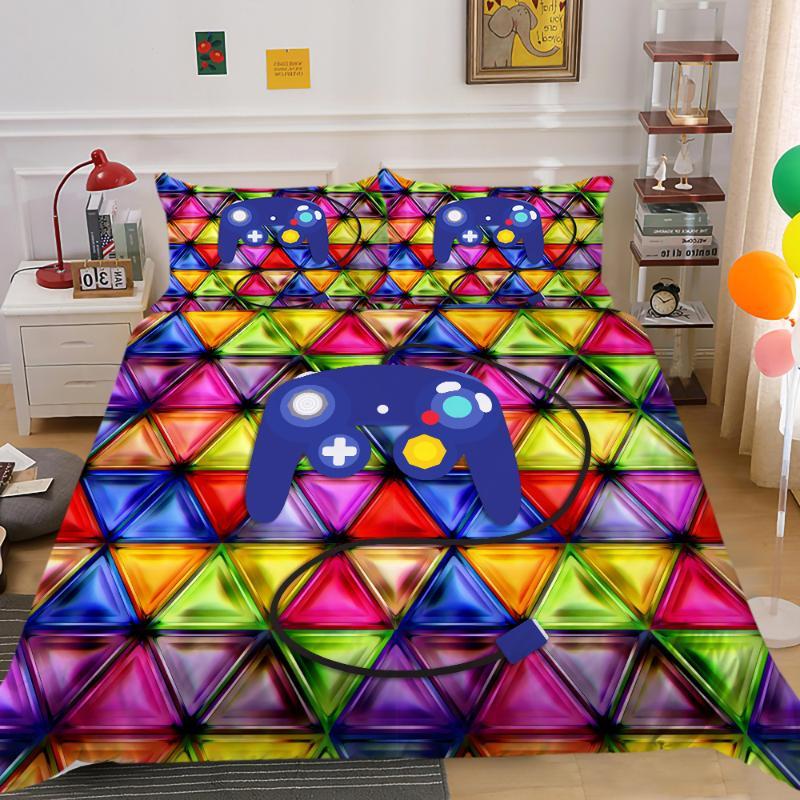 

Комплект пододеяльника для геймпада Кинг Микрофибра Геймер Видеоигры Твин Пододеяльник Для Детей Мальчик Компас Морской Узор Покрывало EU single(135x200cm)