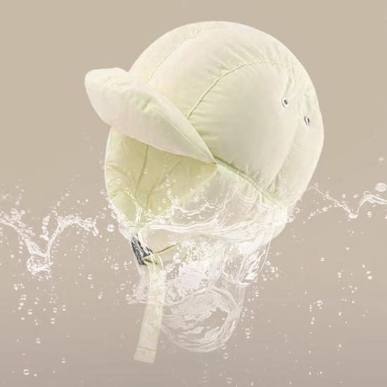 Chapéu Lei Feng Cor Sólida Outono Inverno Chapéu de Penas Design à Prova de Vento Fivela Ajustável Touca para Clima Frio