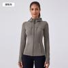 Womens Lightweight Fleece-Lined Yoga Hoodie Tight Fit Running Jacket Gym Fitness Winter