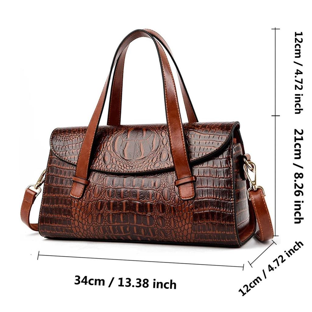 Wysokiej jakości krokodyl luksusowe skórzane torebki damskie torby projektant Vintage Alligator tornister Tote damska torba na ramię dla kobiet
