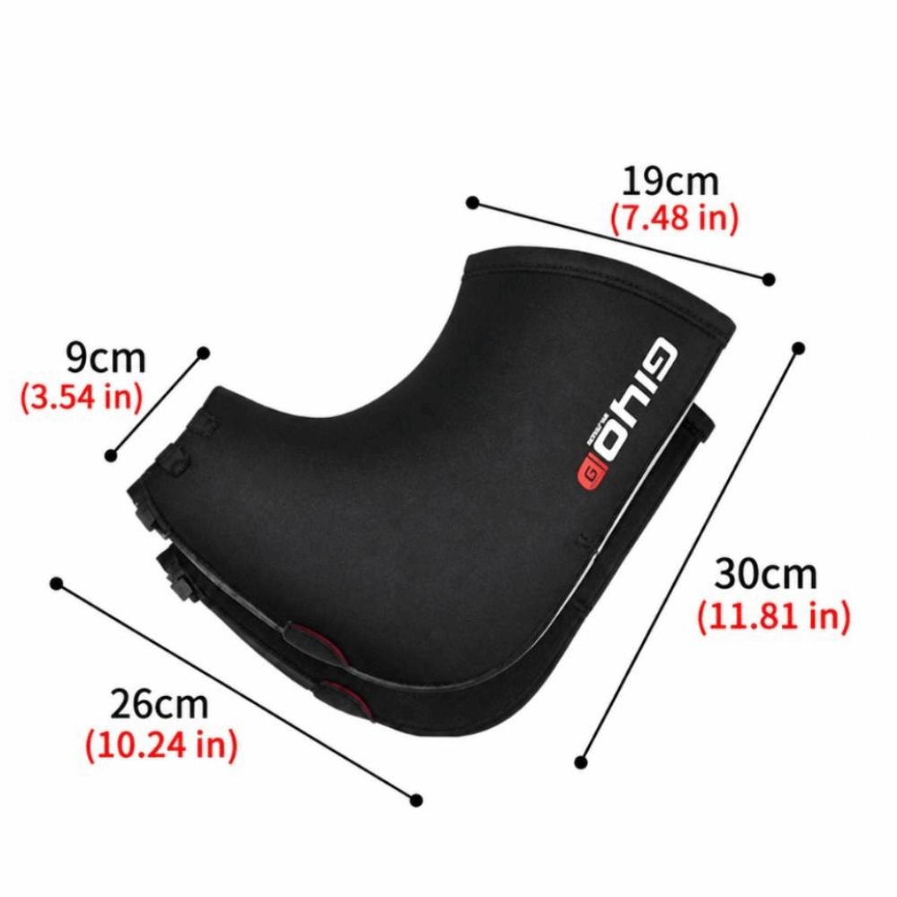 1 pair SBR Waterproof Bike Handlebar Covers Windproof Bicycle Handlebar Mitts Night Riding