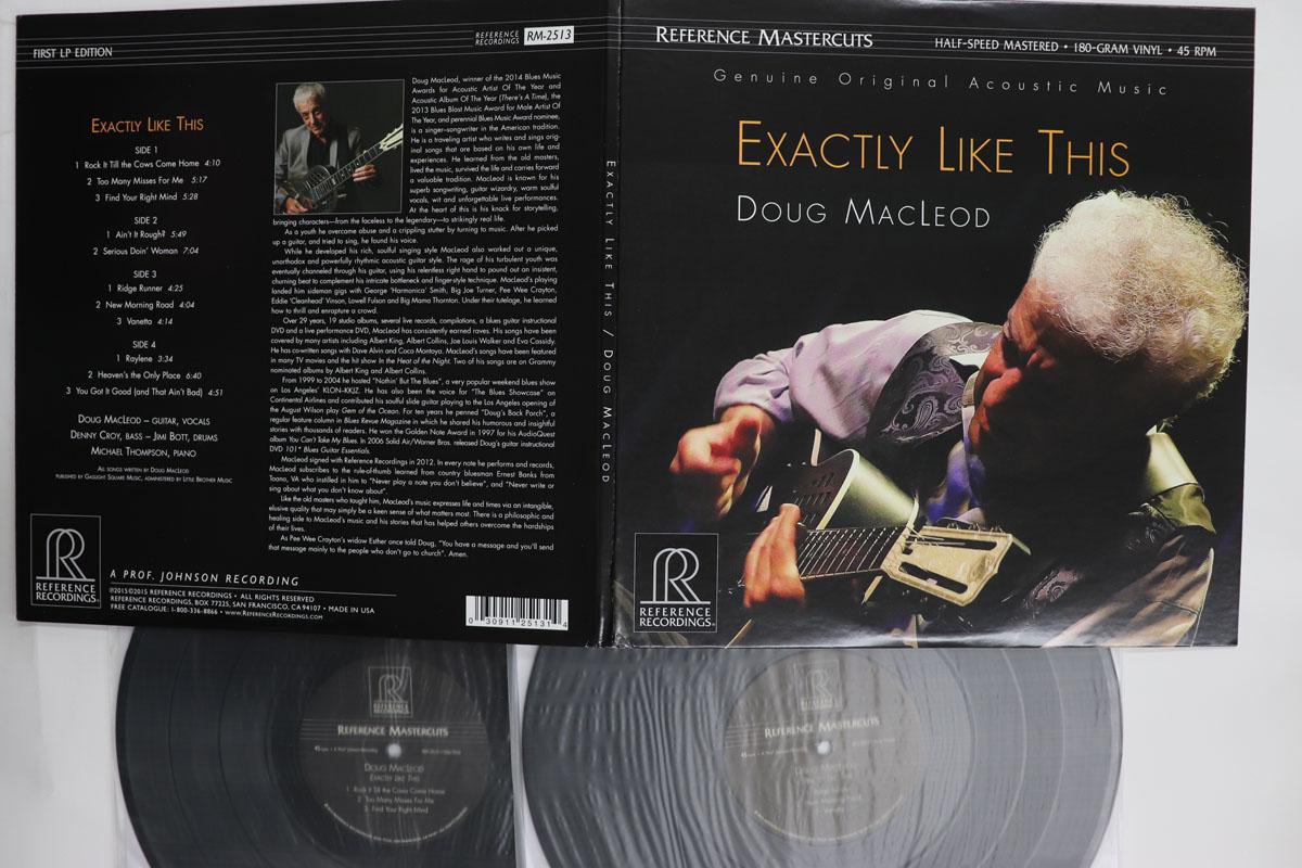 

LP Record DOUG MACLEOD Exactly Like This 200g RM2513 REFERENCE RECO 2015 US Blues Used