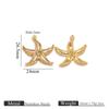 Turtle Starfish Conch Inlaid shell Stainless Steel Pendant For Women Summer Beach-style DIY Making Charm Fashion Jewelry