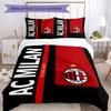 3pcs AC Milan Bedding Set Duvet Cover Closure Includes 1 Duvet Cover & 2 Pillowcases, Soft and Comfortable for All Seasons.