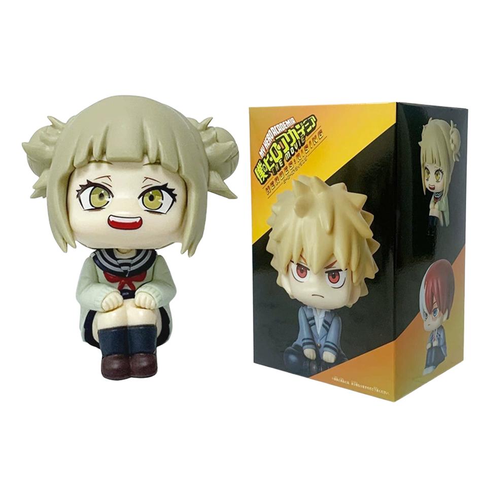 6PCS/4PCS Anime Figure PVC Q-Version Bakugou Katsuki Midoriya Izuku Action Figures Series Model Suitable For Collection Or Gift