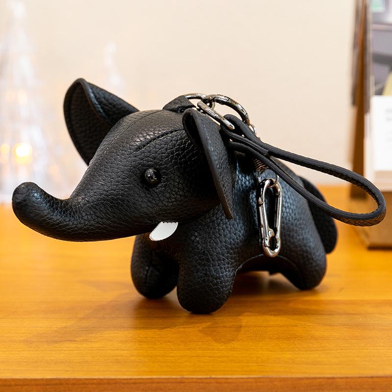 Kreatives Leder Elefant und Hase Auto-Schmuckstück und Schlüsselanhänger