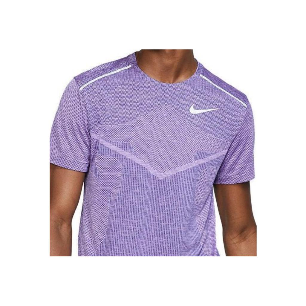 Nike Reflective Element Sports Short Sleeve T-Shirt Men Tops Purple AJ7616-451