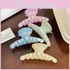 Luxurious Korean Design Pearl Shell Acetate Hair Claw Clip Perfect For Sophisticated Styles
