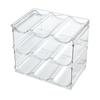 2/3/4 Layer Water Bottle Clear Storage Rack Stackable Wine Bottle Holder Cup Organizer for Kitchen Cabinet Countertop Fridge