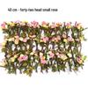 Retractable Grille with Faux Greenery for Balcony or Garden Decoration
