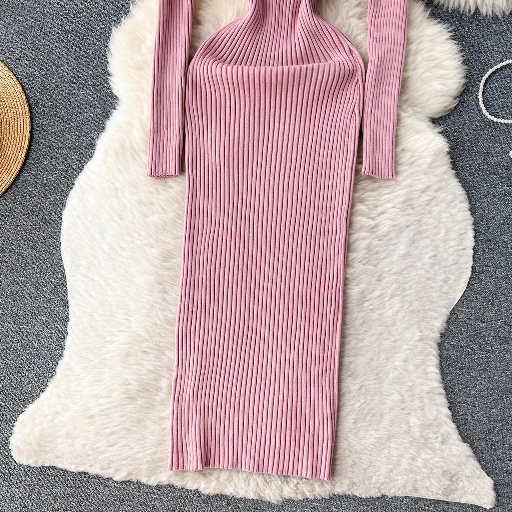 Acheter Robe Moulante à Manches Longues Pour Femmes, Chic