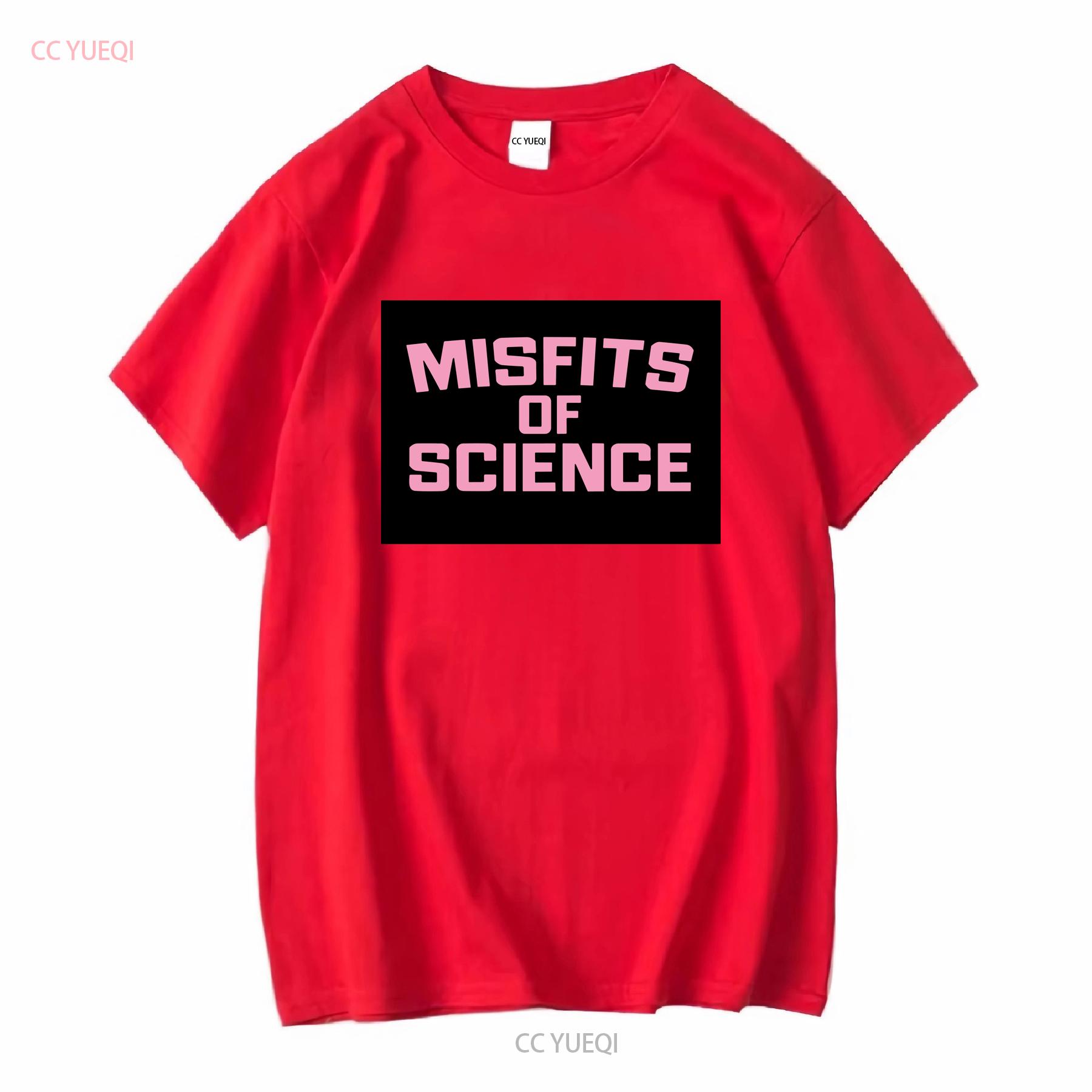 Misfits Of Science Logo T Shirt Cool Retro Tv Show vintage Washed homme graphic Unisex Casual Slightly streetwear Comfortable S