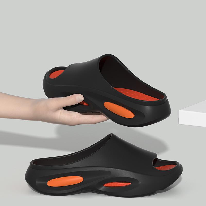 Fashion Comwarm Fashion Platform Men Sandals House Shoes Comfortable Antislip Soft Sole Male Slippers Indoor Bathroom Sandals Beach Shoe