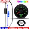 ZMFJH Waterproof 52MM Water Level Gauge 0-190ohm Water Level Sensor 100-550MM for Auto Car Boat Yacht 7 Color Backlight 12V24V