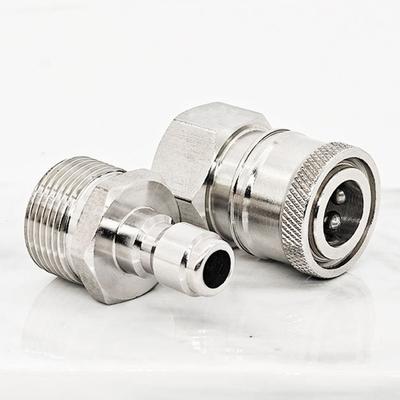 Schnellverbinder Edelstahl für Hochdruckreiniger 22 1 5mm Hochdruckreiniger Zubehör Kompatibel mit Schläuchen