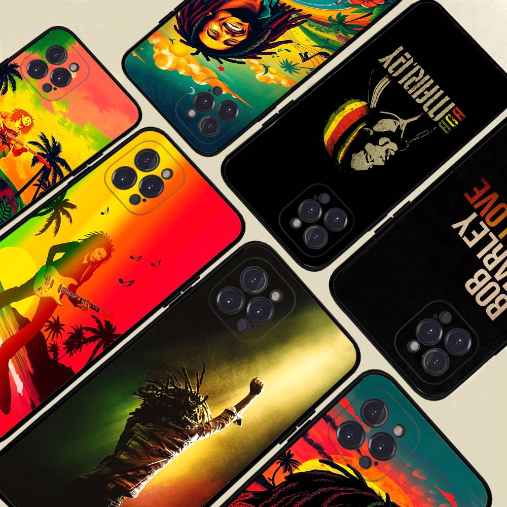 Bob Marley Singer Phone Case For iphone 17 16 15 16e 14 13 12 11 Pro Max Plus Case Cover Coque