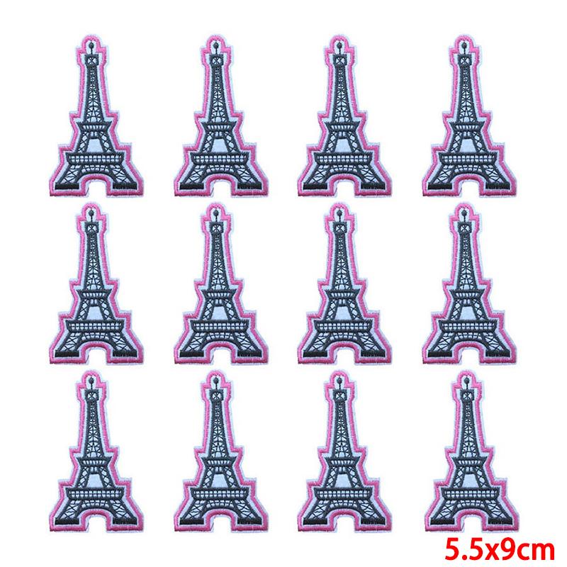 10 unids/lote, venta al por mayor, parche bordado, parches para planchar para ropa, parches para ropa, chaquetas, apliques de decoración, suministros para coser