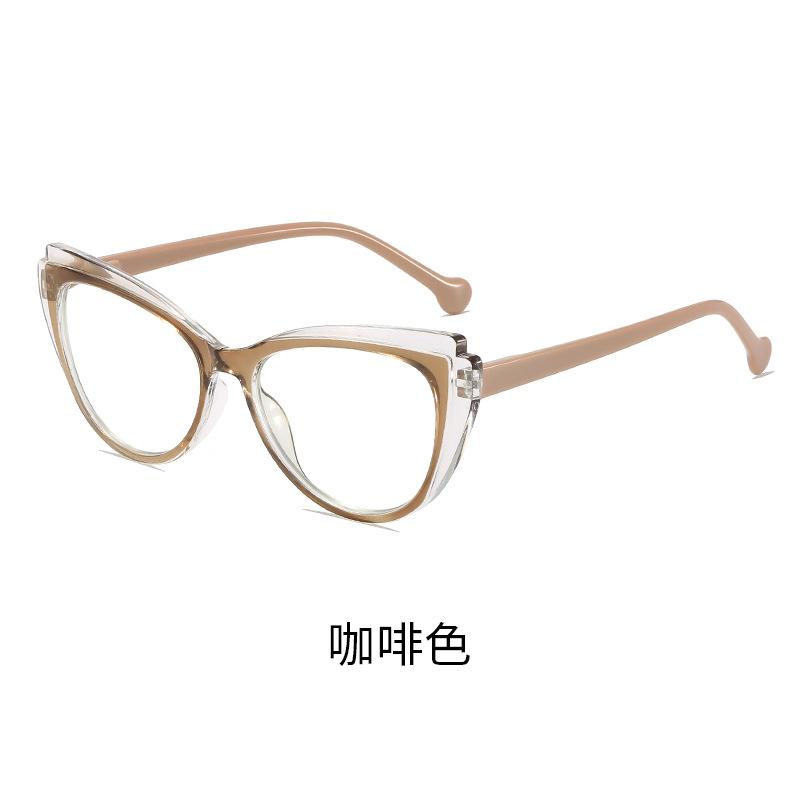 

Retro Cat Eye Anti-Fog Reading Glasses High Definition Ultra-Light Anti-Blue Light Hydrophilic Tea Does Not Fog Reading Glasses Women anti-fog +400 degrees темно-коричневого кольору