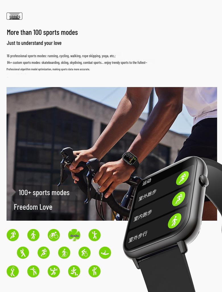 Q19MAX Fashion Smartwatch: Heart Rate & Blood Oxygen Monitoring, Bluetooth Calls, IP68 Waterproof