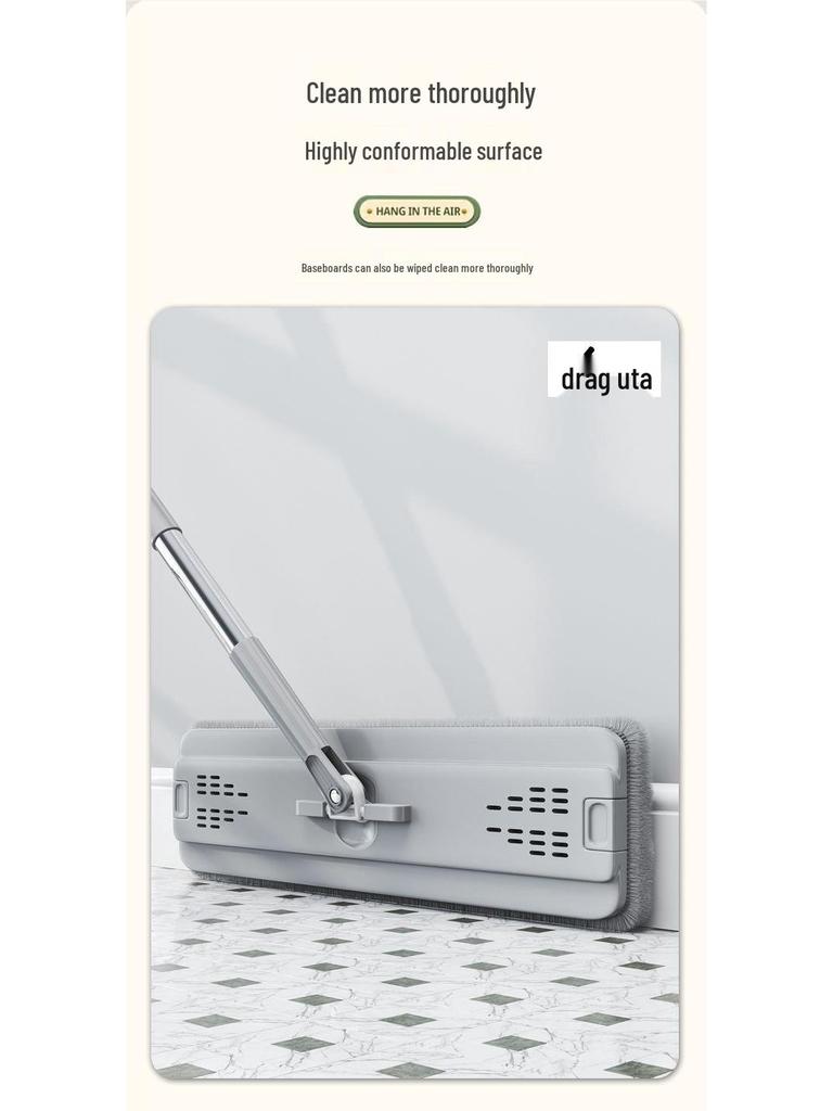 2024 Freihändiger Flachmopp: Einwischreinigung mit Trocken- und Nass-Trennung