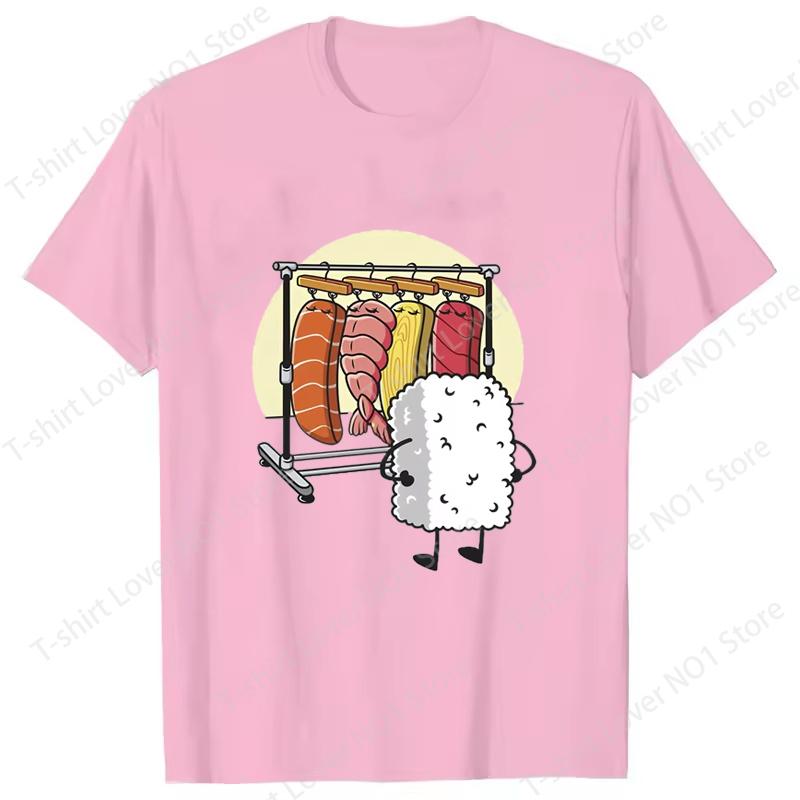 Sushi Wardrobe T Shirt Women Unisex Funny High Quality Tshirt Sushi Graphic T Shirts Loose Shortsleeve T Shirt Summer Loose Tops