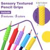 5PCS Ergonomic Writing Aid Pencil Holder Grip Soft Silicone Handwriting Tool Pen Grips  Kids Toddler