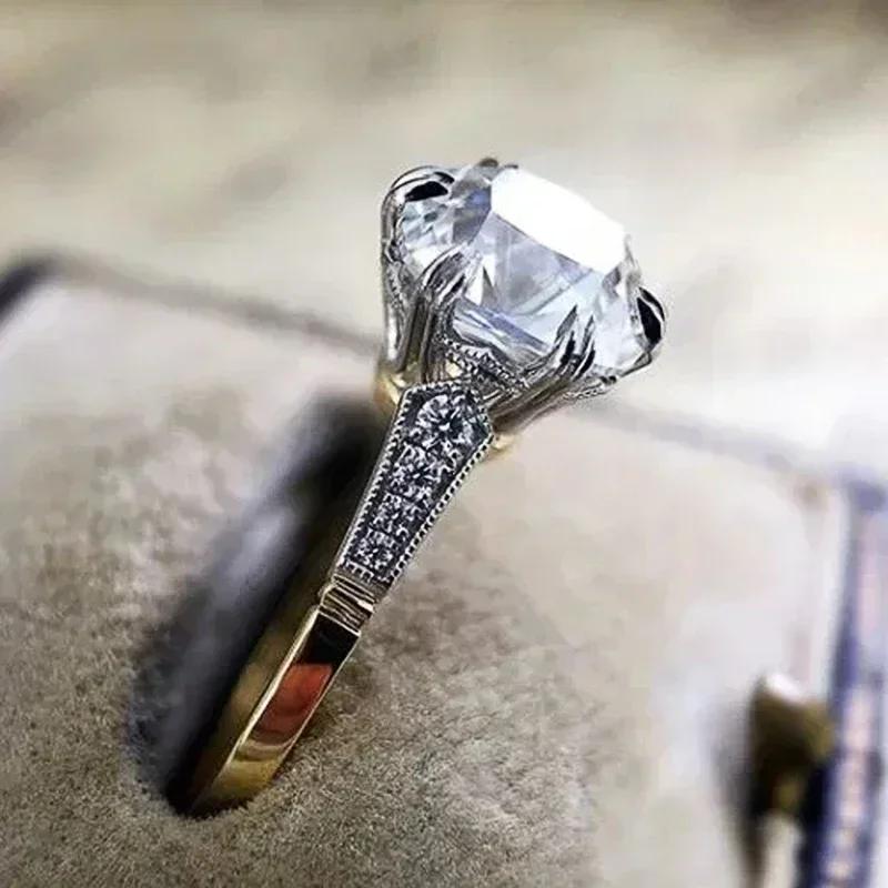 Fashion Versatile Cubic Zirconia Ring For Women Simple Stylish Wedding Bride Accessory Party Jewelry Drop Shipping