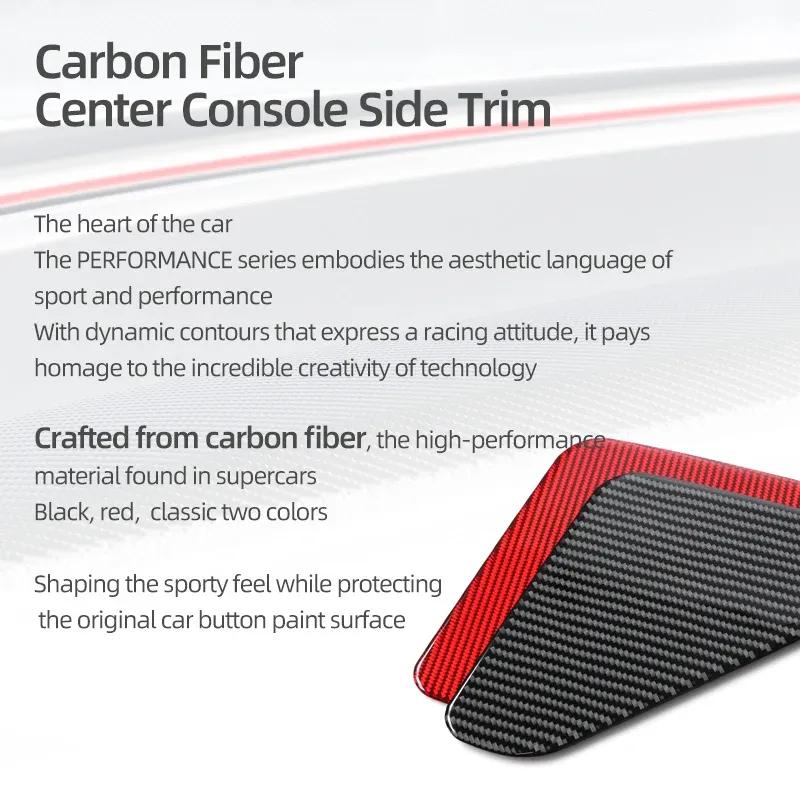 Carbon Fiber For Subaru BRZ/Toyota GR86 - Center Console Side Panel Trim Stickers Tuning Car Interior Decor Accessories