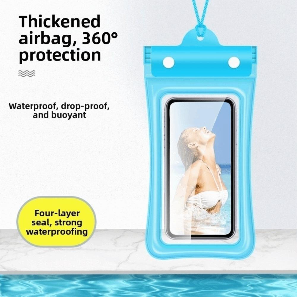 Floating Design Water-Sprinkling Festival Phone Pouch Full View Waterproof Bag  Underwater Use