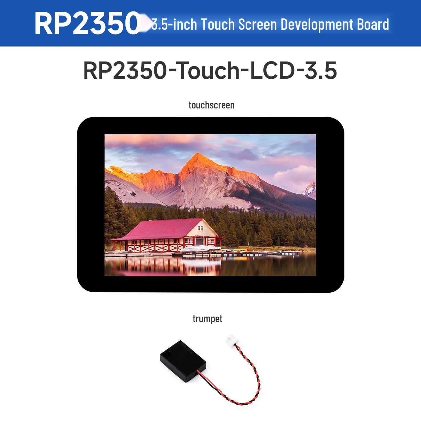 

RP2350 3.5-inch LCD Dev Board, 320x480 Res, 65K Colors, Dual-core Architecture