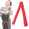 WG02 Polyester Nylon Adjustable African Drum Strap Red Snare Drum Strap Belt with Metal Hook