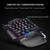 Gaming-Tastatur, Einhand-LED-Hintergrundbeleuchtung, tragbarer Mini-Gaming-Keypad, Game-Controller