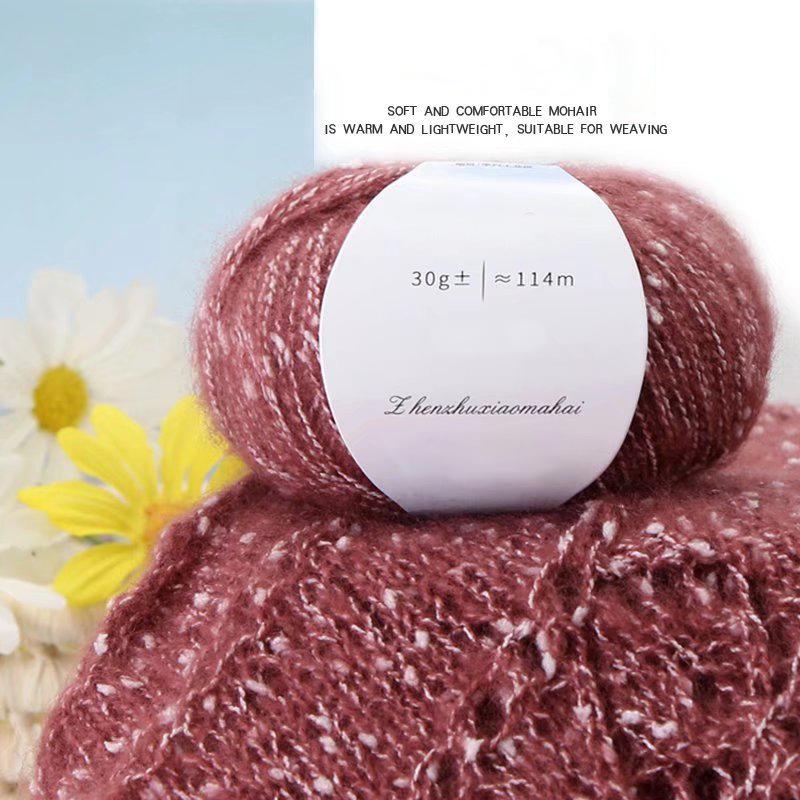 30g/ball Cashmere Wool Handmade Mohair Yarn Scarf Thick Thread Crafts South African Pony Mohair DIY Pearl Sweaters