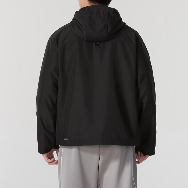 Puma Men's Black Full-Zip Lightweight Outdoor Jacket With Side Zipper Pockets And Adjustable Cuffs 632485-01