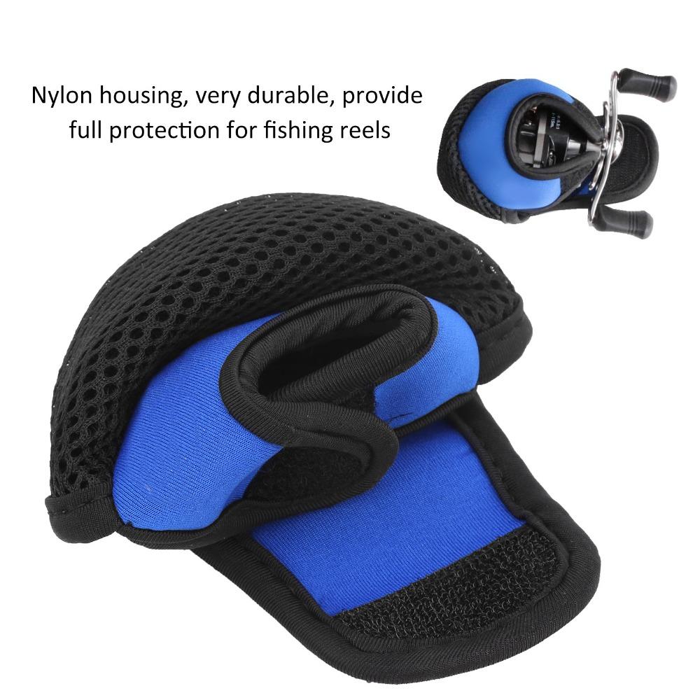 2PCS Lightweight Baitcast Reels Cover Case Fishing Reel Protector Pouch Fishing Reel Storage