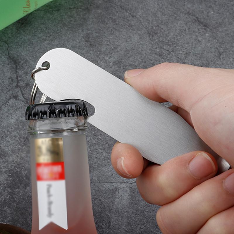 Stainless Steel Bartender Opener Flat Beer Bottle Openers for Bar Restaurant - Kitchen Tools